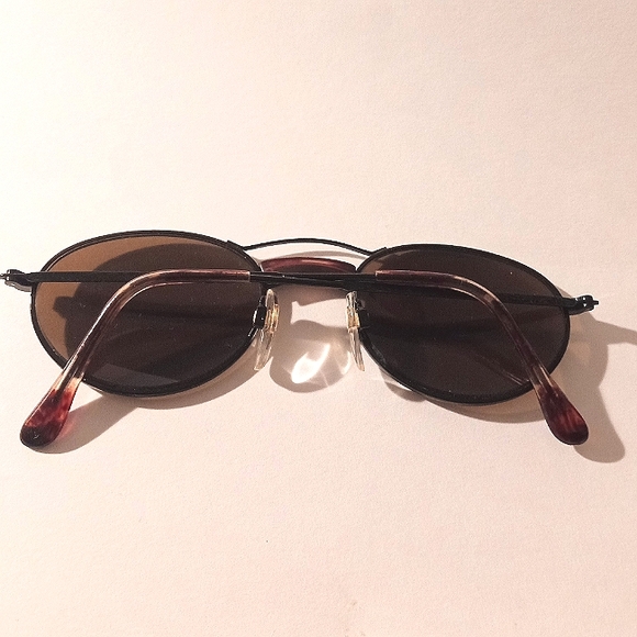 Vintage Alfred Sung Express Unisex Black Roundish Sunglasses - Picture 3 of 7